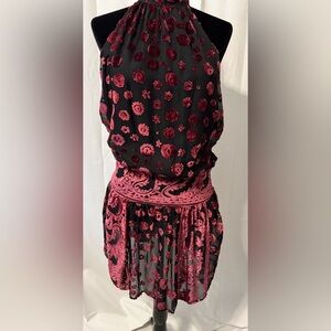 Ramy Brook Naima Velvet Burnout Dress 
Size Medium